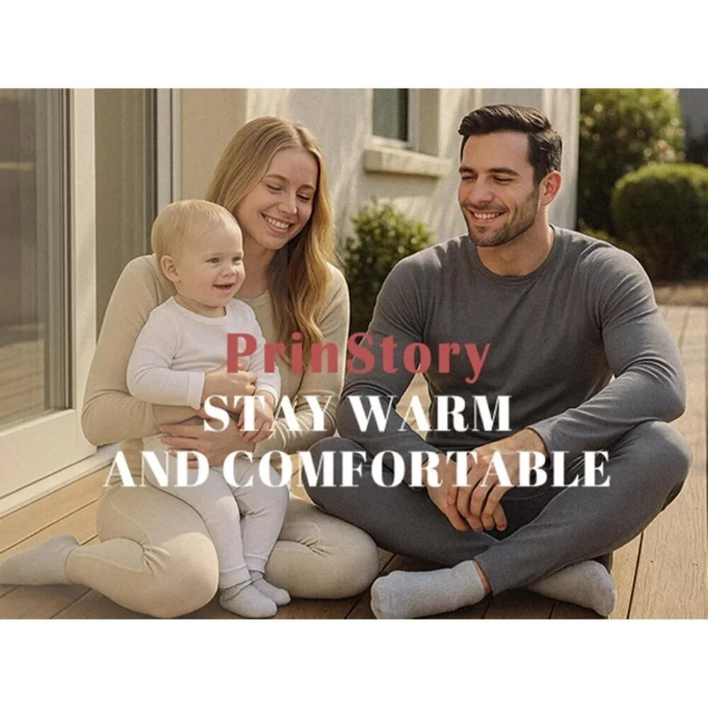Men's Thermal Underwear Long Johns - Cold Weather Base Layer Set Elasticity Top